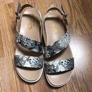 Sam Edelman “Nadine” snakeskin sandals!